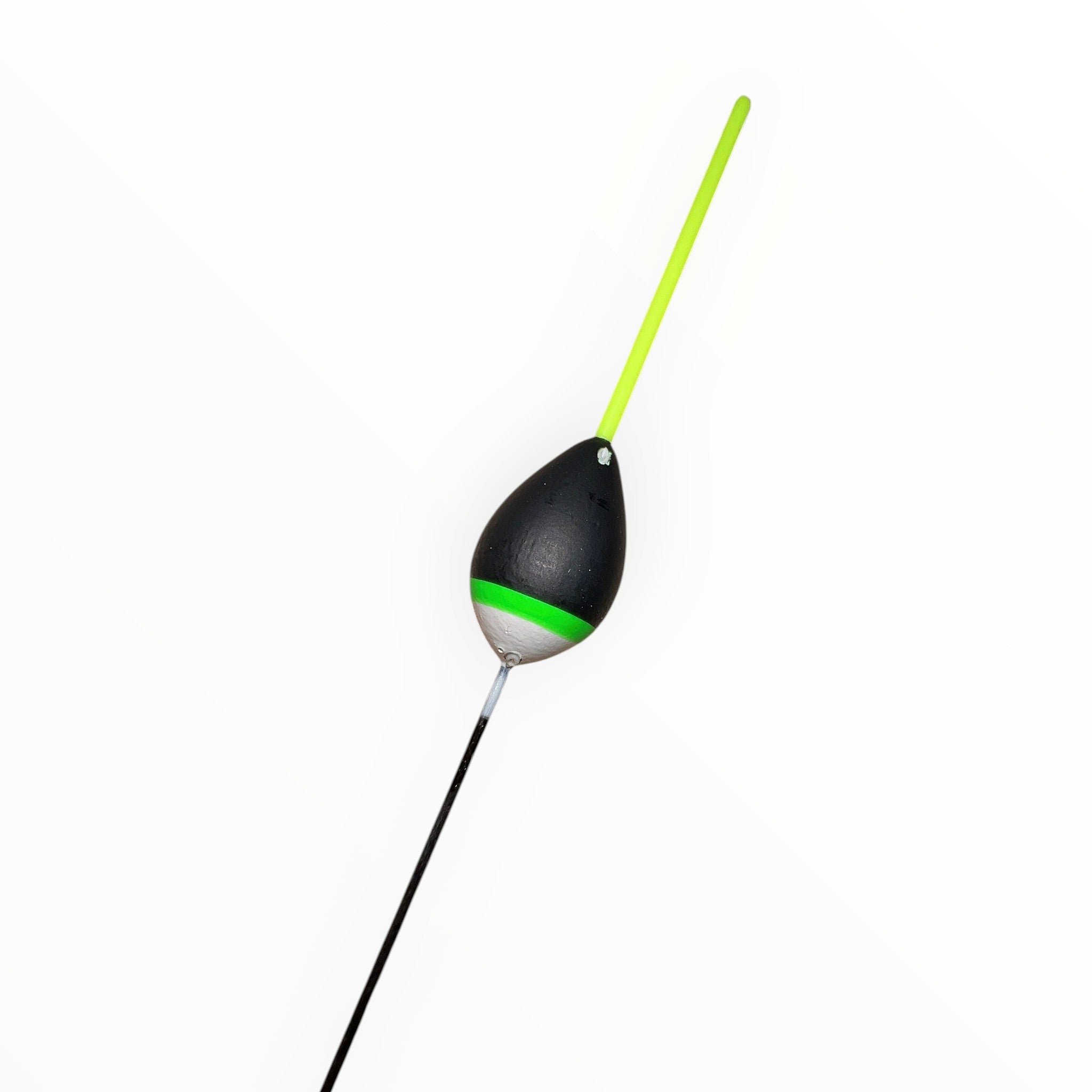Galleggiante LaBoutiquedelGalleggiante Serie EG120 RIVER in balsa con antenna fluo e deriva in fibra per pesca in fiume
